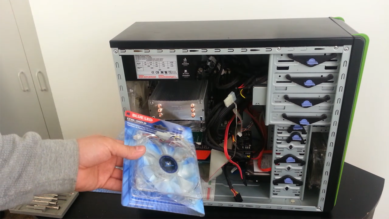 Installing Cooling Fans inside a Gaming Nvidia Desktop Computer