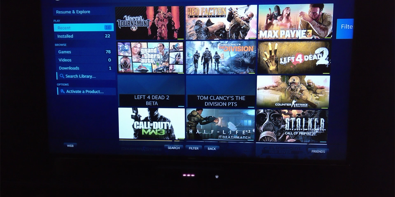Connecting the Steam Link Box to a Samsung Smart TV