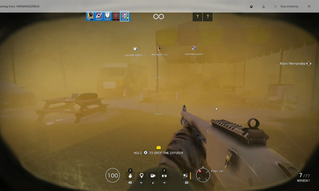 Streaming Rainbow Six Siege on Gaming Laptop from Xbox One Console